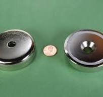 2 1/2 x 5/8 Inch Neodymium Rare Earth Countersunk Pot Magnet ...