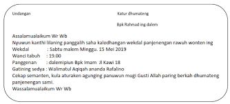 Contoh surat undangan ulang tahun dalam bahasa jawa 3 happy. 33 Contoh Layang Ganep Bahasa Jawa Fresh Content Hutomo