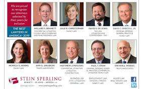 Best Lawyers In America Recognizes Nine Stein Sperling Attorneys Stein Sperling