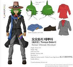 Ootori Teruya's Character Background Sheet Translated (SDRA2) :  r/DanganronpaAnother