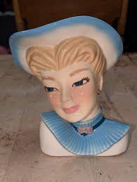 HEAD VASES VINTAGE WOMAN