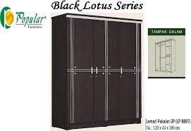 Lemari pakaian minimalis dan lemari pakaian sliding full kaca lagi banyak banget di cari loh. Lemari Pakaian 3 Pintu Lp 8897 Popular Furniture Lemari Murah