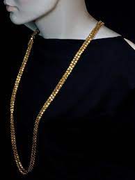 Long necklace metal, glass pearls, imitation pearls & strass. Antique Gold Chain Necklace Double Row Antique Long Gold Chain Antique Jewelry Vintage Rings Faberge Eggs