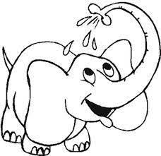 Resultado De Imagen De Dibujos Infantiles Elefantes Para Colorear Animales Terrestres Para Colorear Dibujos De Animales