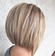 A Line Stacked Bob Haircut Highlights And Lowlights Stacked Bob Hairstyles Hair Styles Short Stacked Bob Hairstyles