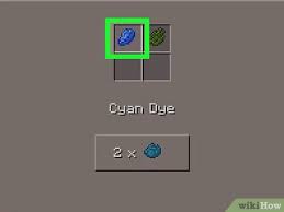 Add items to make blue dye. 3 Ways To Make Cyan Dye In Minecraft Wikihow