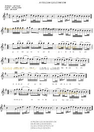 Ayrildim Guler Miyim Notalara Dokulmus Muzik Muzik Notalari Muzik