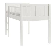 Discover white loft bed at pottery barn teen. Camp White Paneled Low Loft Bunk Bed