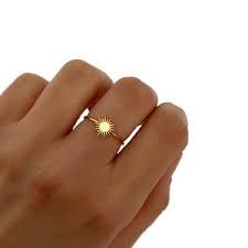 Buy Shaped Ring With White Stones- Delicate Ring