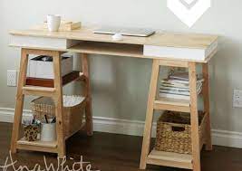 This diy standing desk plan builds a tall desk that you can modify to make however tall you like. Diy Desk 15 Easy Ways To Build Your Own Bob Vila