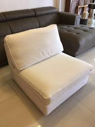 Ektorp 3 seater with long haired velvet. Ikea Sofa Kivik Single Seater Discontinued Home Furniture Furniture On Carousell