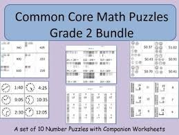 Based on the singaporean math curriculum for second graders, these math worksheets are made for students in grade level 2. Early Number Puzzles Bundle Grade 2 Common Core Standards By Themathmaniac