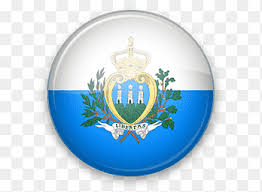 The coat of arms has a shield (featuring three towers on three peaks) with a closed crown on top, flanked by an oak and laurel wreath. San Marino Png Pngegg