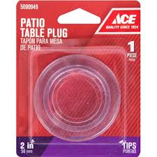 Ace Plastic Umbrella Hole Ring And Cap Set Clear Round Ace Hardware In 2020 Umbrella Ace Hardware Patio Table Umbrella