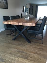 table orleans merisier ambree 90 x 42 3 epais chaises marvin cu009 5 surmesure lusine dining room table decor dining room table dining table