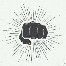 Fist With Sunbursts Premium Vector Premium Vector Freepik Vector Symbolic Tattoos Star Tattoo Meaning Vector Illustration