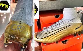 Entdecken sie auf spartoo die cristiano ronaldo cr7 kollektion ► offizieller verteiler ► große auswahl an größen und modellen ✓ kostenloser versand mit tiefpreisgarantie. Ronaldo Ballon D Or Schuhe Schon Fertig Real Total