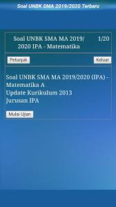 Hudha dan buku 'prediksi soal masuk sma favorit ipa' karya adjie satryo, berikut ini contoh soal tes peminatan jurusan ipa sma beserta kunci jawabannya. Soal Unbk Sma Ma 2020 2021 Jurusan Ipa Fur Android Apk Herunterladen