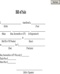 Here we written all basic steps that how to write a bill of sale for a boat. Download Bill Of Sale Boat Snowmobile Or Atv For Free Formtemplate