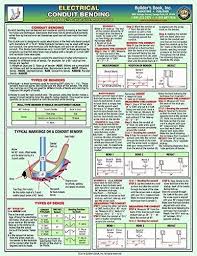 details about electrical conduit bending quick card new