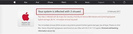 Your System Is Infected With 3 Viruses Scam Removal
