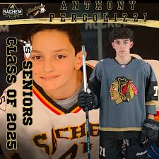 Sachem Ice Hockey🏒 🔴⚫️🟡Class of 2025🔴⚫️🟡 7️⃣1️⃣ Anthony Pergolizzi 🏹  #sachemicehockey2425 #seniors #classof2025