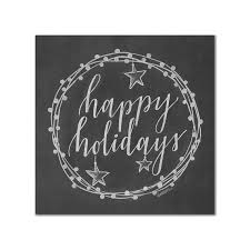Happy Holidays Wreath Hand Drawn Chalkboard Art Print Etsy Chalkboard Art Print Chalkboard Art Happy Holidays Wreath