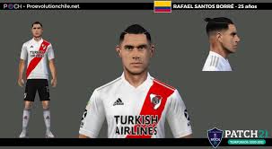 Rafael santos borré maury is a colombian professional footballer who plays as a forward for bundesliga club eintracht frankfurt and the colo. Fix Rafael Santos Borre Face By Pech Editions Pes6 Facebook