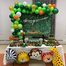 2020 premium jungle safari theme party decorations set 193 pcs : 96pcs Lot Jungle Safari Theme Party Supplies White Balloons Garland Arch Kit Happy Birthday Baby Shower Forest Party Decoration Buy At The Price Of 8 18 In Aliexpress Com Imall Com
