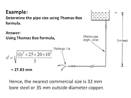 Cold Water Supply And Pipe Sizing