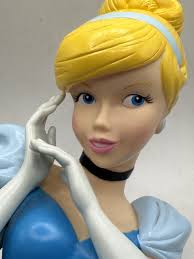 Disney Cinderella Bust Hard Plastic Piggy Coin Bank Kcare Brand