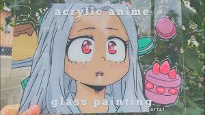 Anime Glass Painting Tutorial Youtube If using a pattern, place it inside the glass and tape in place—that way, you can see the pattern through.
