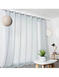 Rideau Grande Largeur A Oeillets Voile De Lin 290x240 Cm Linder Decoration Rideaux Salon Voilage Voile De Coton