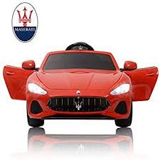 Mecor Maserati 12v Voiture Electrique Pour Enfants Avec Telecommande Mp3 Lumiere Rouge