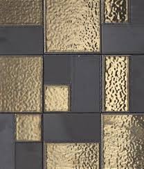 Black And Gold Kitchen Floor Tiles Mosaici D Autore Metal By Refin Wall Design Wall Patterns Design