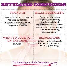 Butylated Compounds Safe Cosmetics