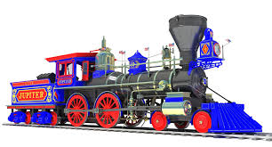 Jupiter Steam Locomotive Train 3d Model Steam Locomotive Locomotive 3d Model