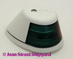 White Boat Deck Mount Bi Color Bow Navigation Light 2 Mile Perko A 16 252wb0dp1 Ebay