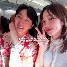 Cute Moments of Jung Il Woo and Dara in the Philippines