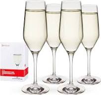 Spiegelau Style Champagne Flutes, Elegant Crystal Champagne Glasses Gift  Set, Perfect for Prosecco, Sparkling Rose, Mocktails, Home Bar Accessories,  ...