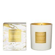 Luna Cedarwood Cypress Scented Candle Boxed Tumbler Stoneglow Candles