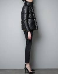Leather Studio Jacket Leather Jacket Men Leather Puffer Jacket All Black Outfit