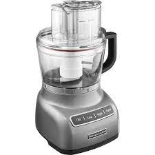 Kitchenaid kfp0922 3 speed 9 cup food processor with cuisinart prep 7 7 cup. Kitchenaid Kfp0922cu 9 Cup Food Processor Contour Silver