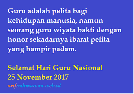 Semoga ilmu yang kau berikan. Kata Ucapan Hari Guru Nasional 25 November 2018 Operator Sekolah