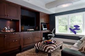 However, this is a complicated and expensive project, and it might cost you up to $1000. Media Center With Desk Design Ideas