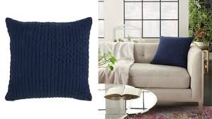 Blue animal print decorative pillow cover. 23 Throw Pillows To Make Your Couch More Comfortable