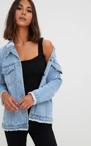 Aymeline Light Wash Distressed Oversized Denim Jacket Oversized Denim Jacket Denim Jacket Jackets While the first thing that comes to your mind is probably a denim jacket in a shade of blue, we also have a wide selection of colors. pinterest