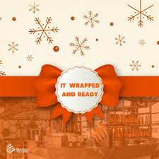 Let the festive lights brighten your moments and your heart 🎄 It's wrapped  and ready for you 🧡 خلي الأضواء الاحتفالية تملى لحظاتك بالفرحة والبهجة 🎄  كل الهدايا خلاص جهزت علشانكم 🎁