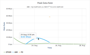 View Peak Data Rate For A Specific Time Frame