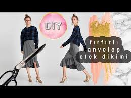 Kolay Zara Etek Dikimi Kalipsiz Firfirli Kruvaze Etek Dikimi Zara Inspired Ruffle Skirt Sewing Youtube Etek Zara Klos Etek